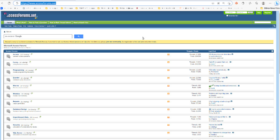 Microsoft Access Forums